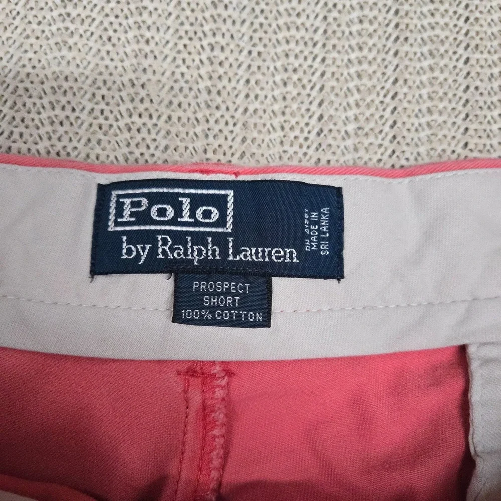 Polo‎ Ralph Lauren Prospect Shorts Mens 36 Pink Chino 8 Inseam Cotton Preppy